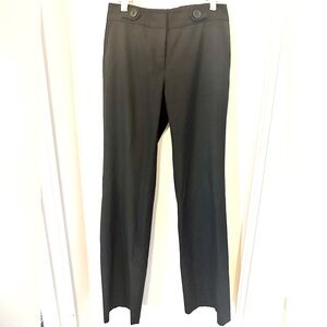 Black trousers, lined